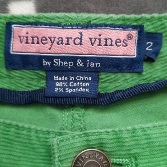 Vineyard Vines by Shep & Ian Green 5 Pocket Flare Leg Corduroy Pants Size 2 - Picture 3 of 7